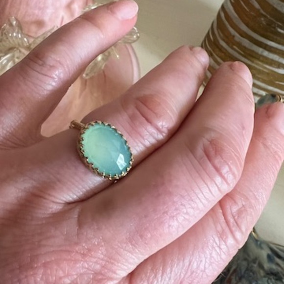 Becky Kelso 14K Chalcedony Ring - Picture 1 of 5